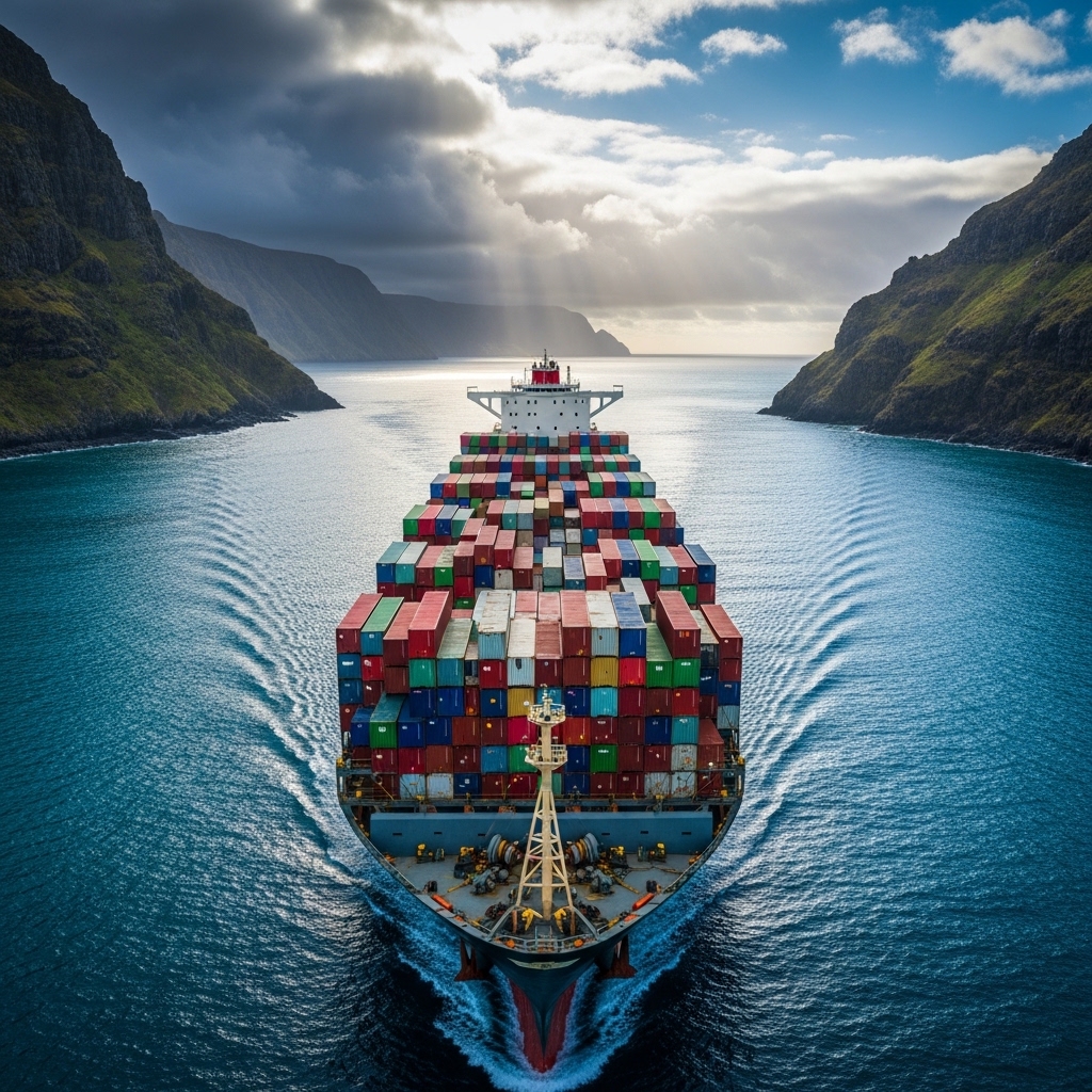 タンカーと海上交通路